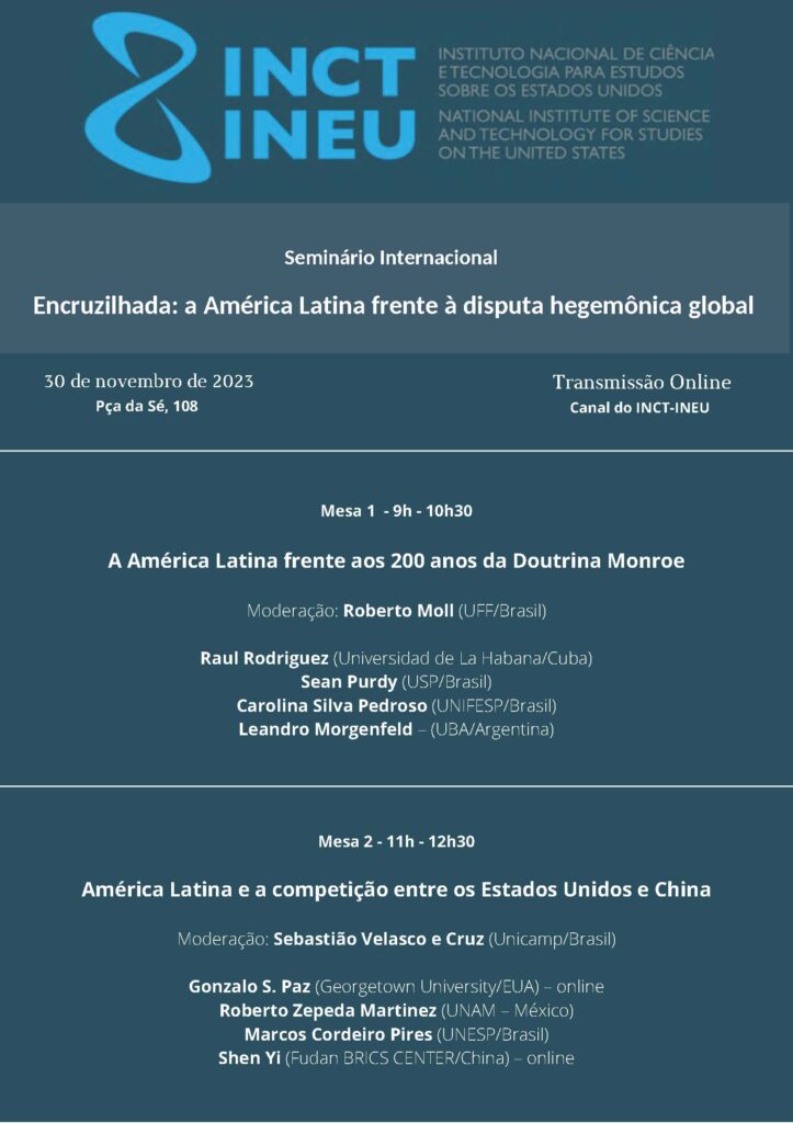 Seminário Internacional Encruzilhada América Latina frente à disputa